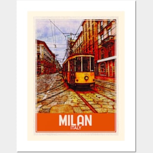 Milan Italy Travel Art Posters and Art